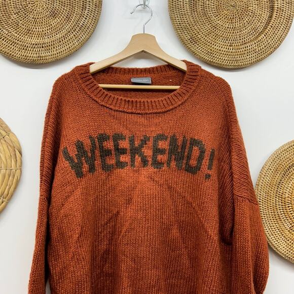 Wooden Ships Paola Buendia Cozy Crew Neck Oversized Weekend Knit Sweater S/M - Picture 3 of 7